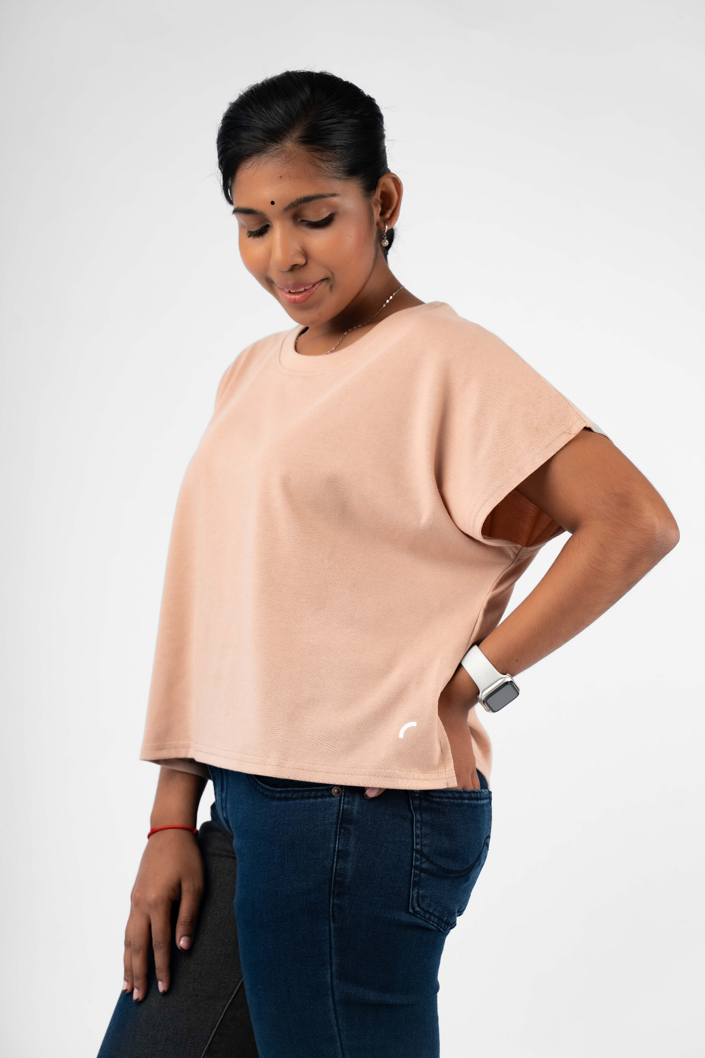 Essentials Oversized Half Sleeve Boxy T-Shirt