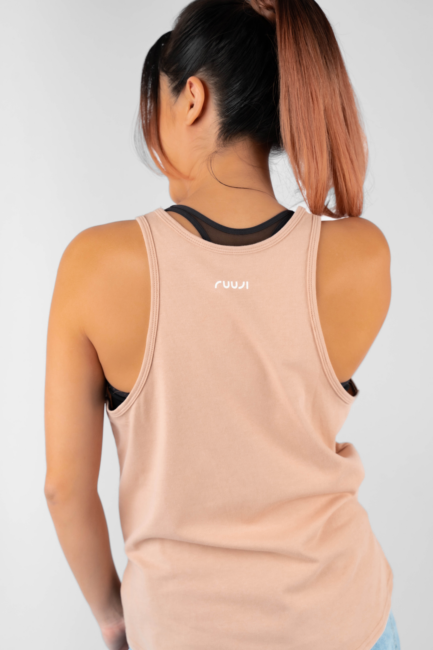 Essentials Curved Hem Crew Tank Top