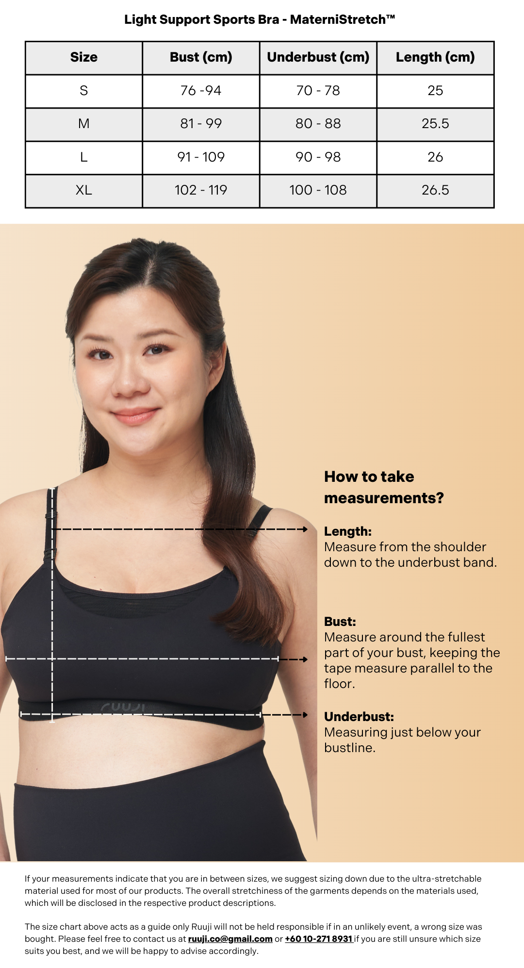 Maternity Light Support Sports Bra